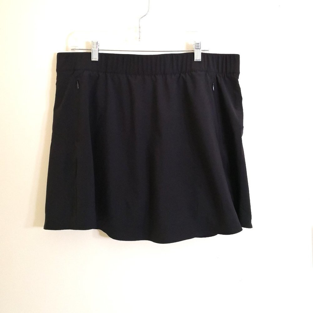 T by Talbots Athletic Skirt/Skort Golf Tennis Outdoor Athleisure Black‎ Size XL